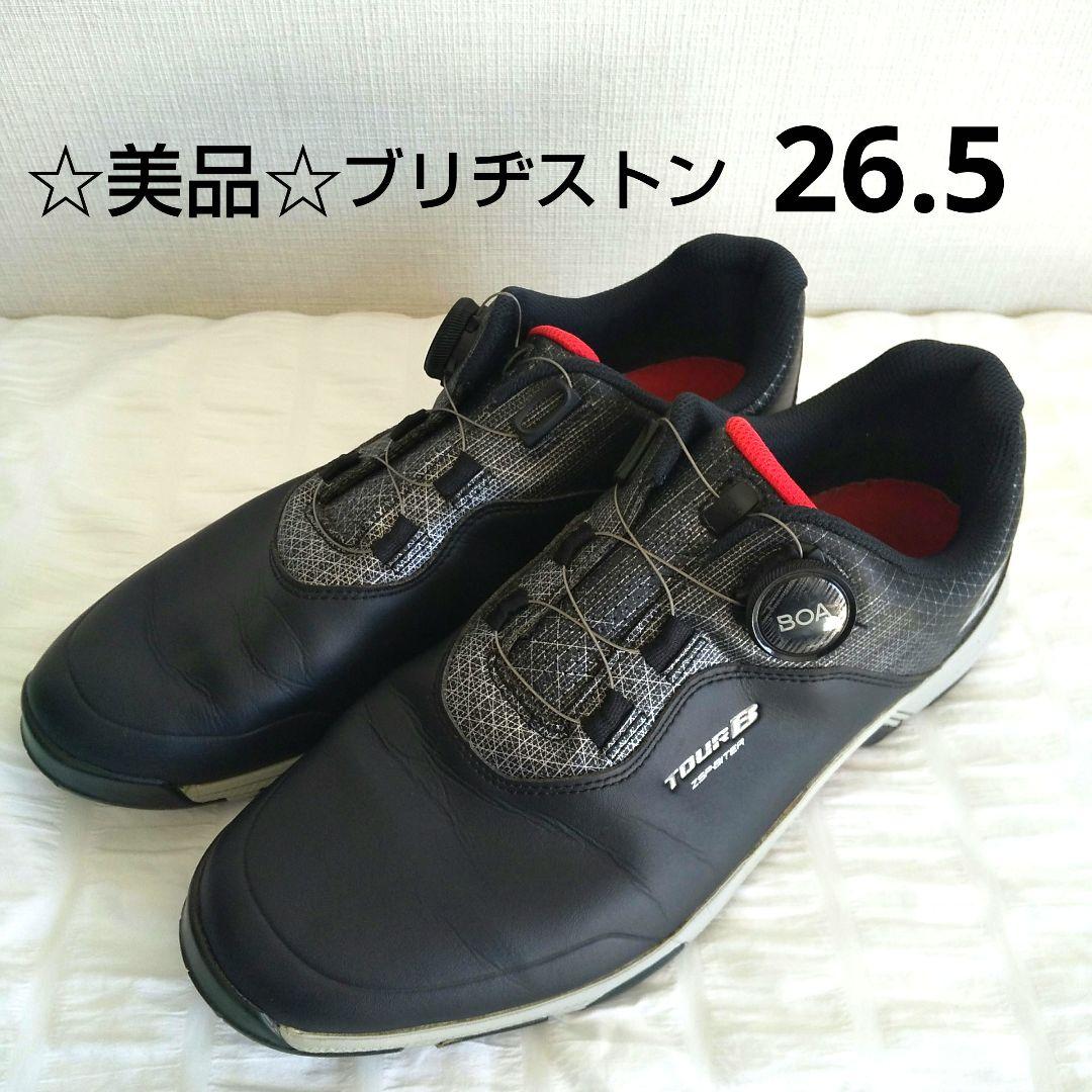 美品 ブリヂストン ゴルフシューズ 26.5cm BOA スパイクレス 防水