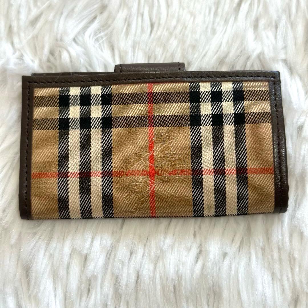 美品✨バーバリー ノバチェック 4連キーケース