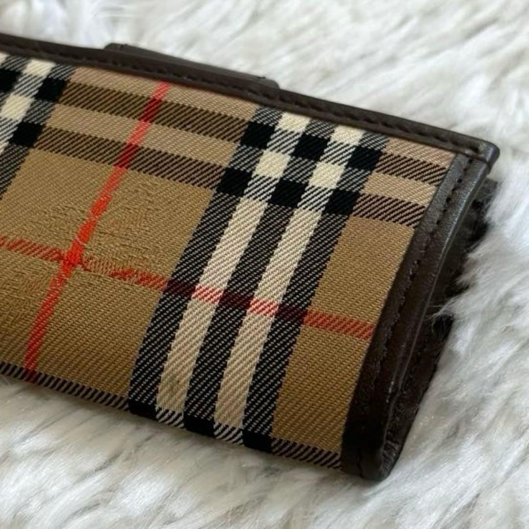 美品✨バーバリー ノバチェック 4連キーケース