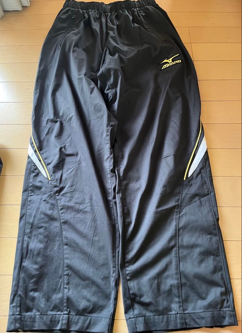 ミズノプロ メジャークオリティ 野球シャカシャカ 上下 M ブラック 美品