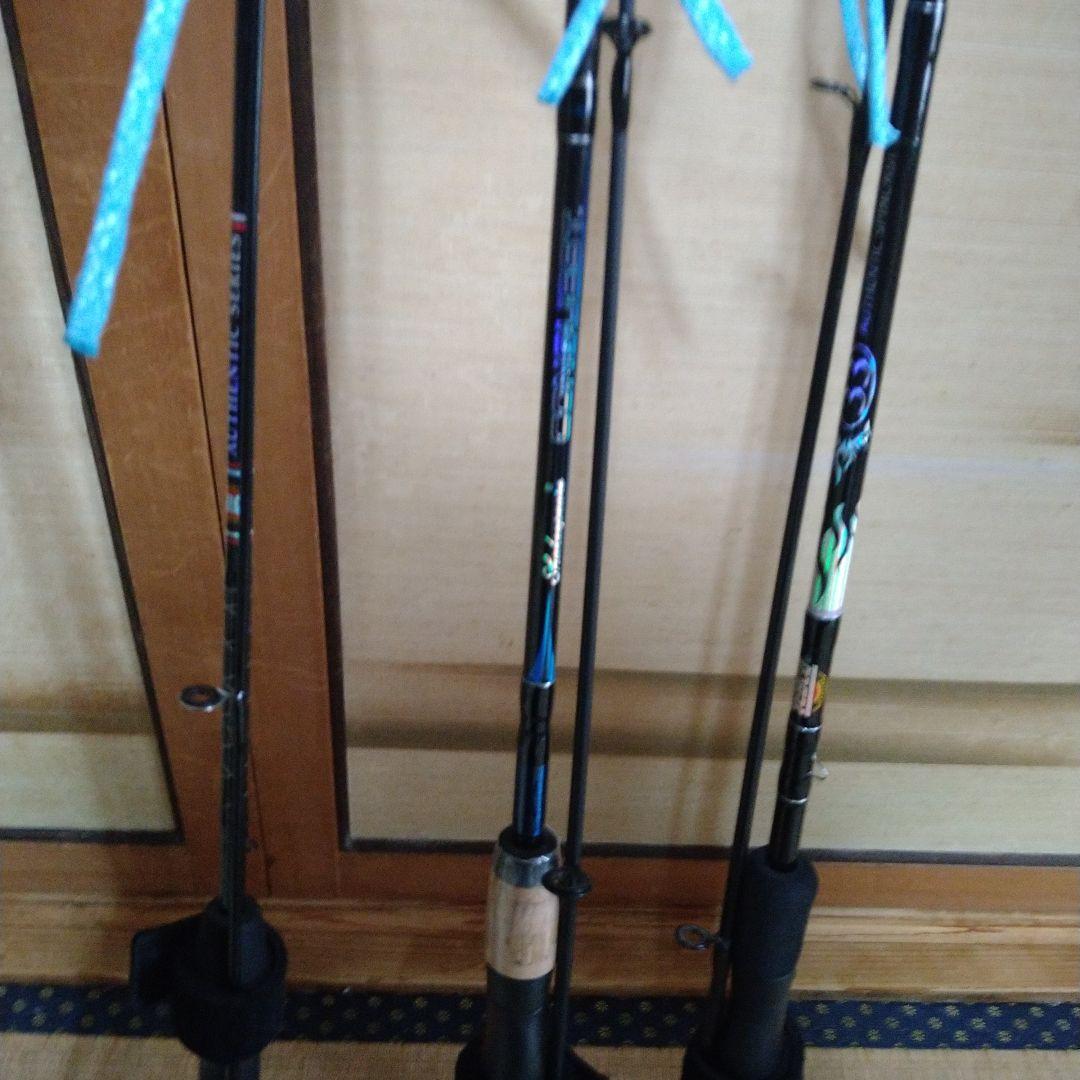 フィッシングロッド2ピース 4本セット カーボン（スピニング）