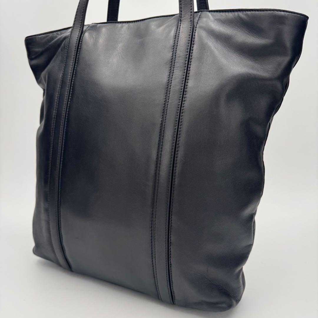 LOEWE ロエベ アナグラム ナッパレザー トートバッグ A4ギリギリ 黒