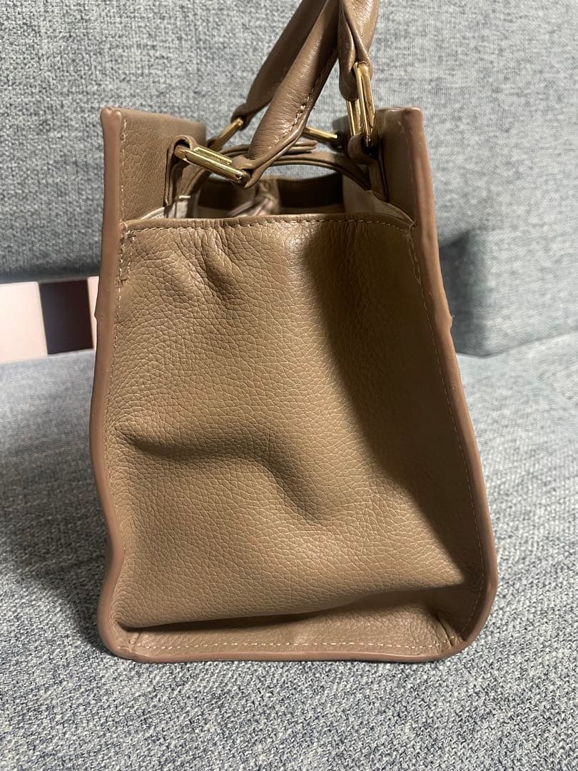 Demi-Luxe BEAMS コンパートメント ミニバッグ　本革　牛革