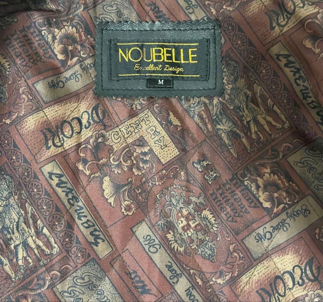 【NOUBELLE】深水光太類似着用　本革レザー　シングルライダースジャケット