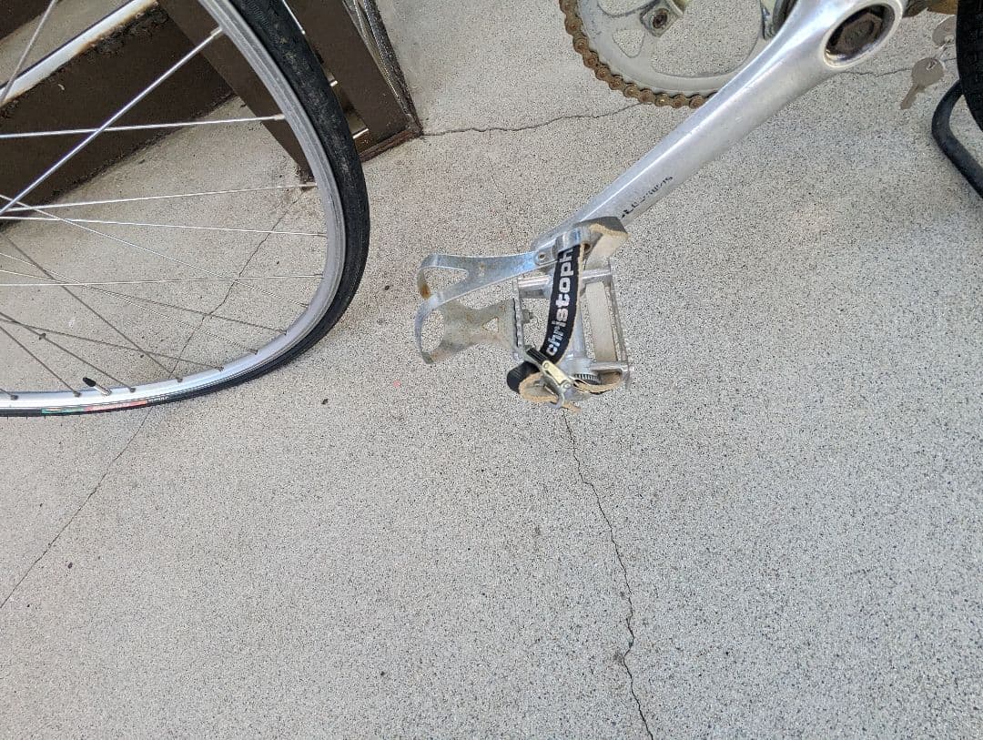 自転車　パナソニックのロードをピストに