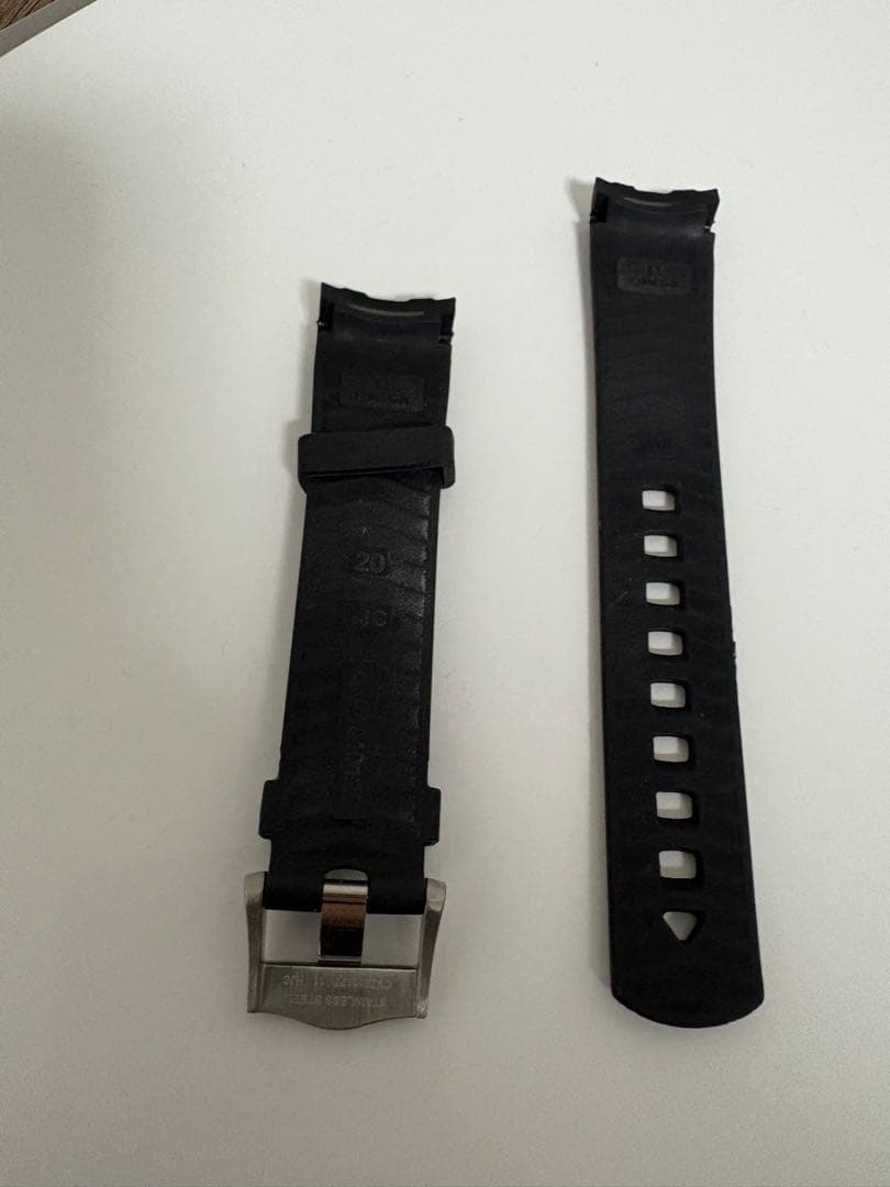 OMEGA ラバーベルト 20mm ステンレスバックル