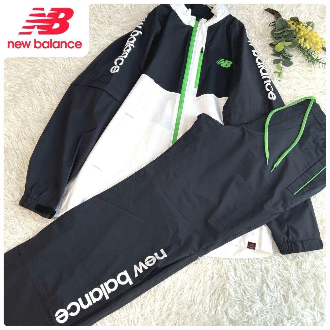 極美品⭐️ニューバランス ゴルフ 2way レインウェア セットアップ　XL
