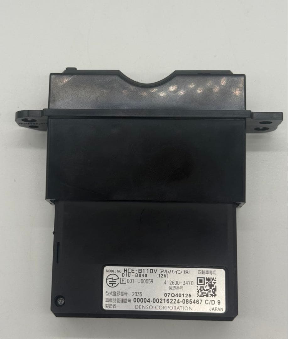 アルパイン ETC HCE-B110V 軽自動車登録 動作確認済み