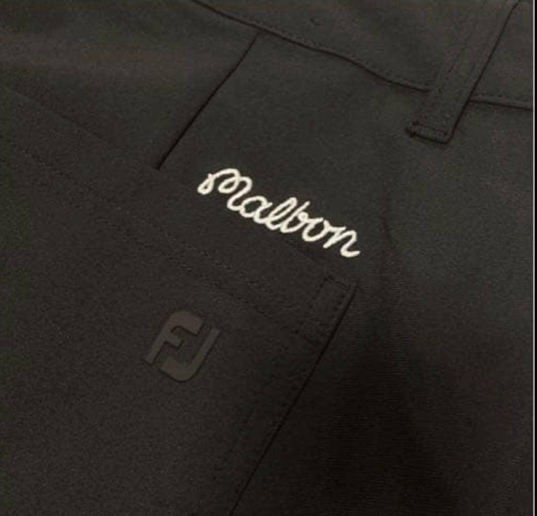 ゴルフパンツ　Malbon x FootJoy 34 XL ブラック