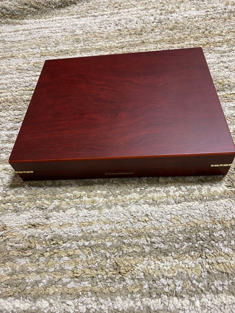 木製　収納ケース　ベルベット内装　Leuchtturm