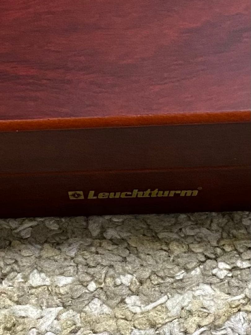 木製　収納ケース　ベルベット内装　Leuchtturm