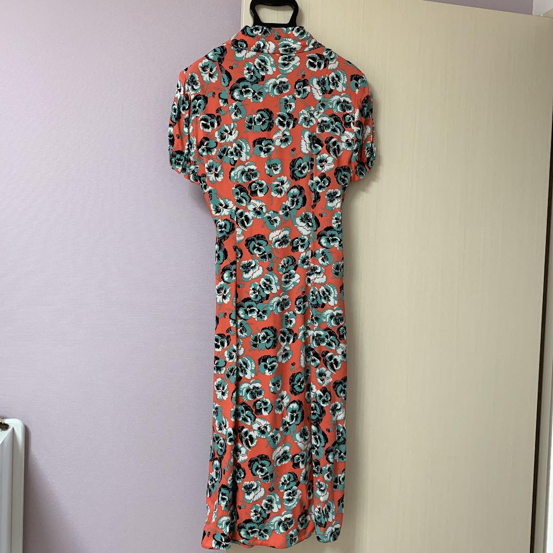 MARNIのパンジー柄ワンピ　7号