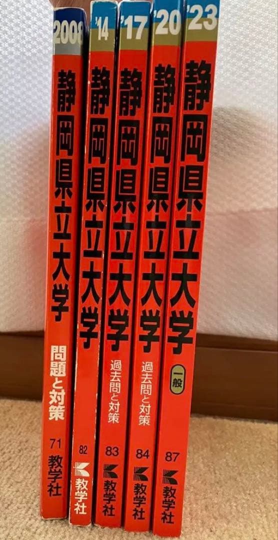 静岡県立大学 過去問 赤本 5冊2008/2014/2017/2020/2023