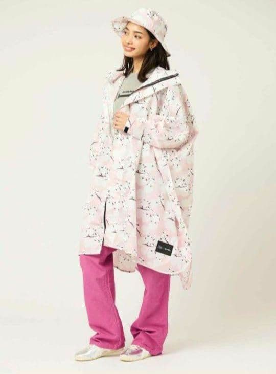 シマエナガ(KiU)｜ニュースタンダードレインポンチョ 男女兼用 新品