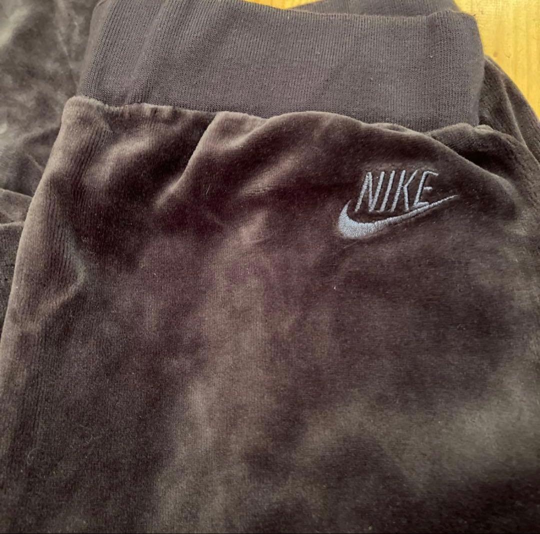 NIKE ナイキ ベロア セットアップ パーカー パンツ　上下　ブラウン　M