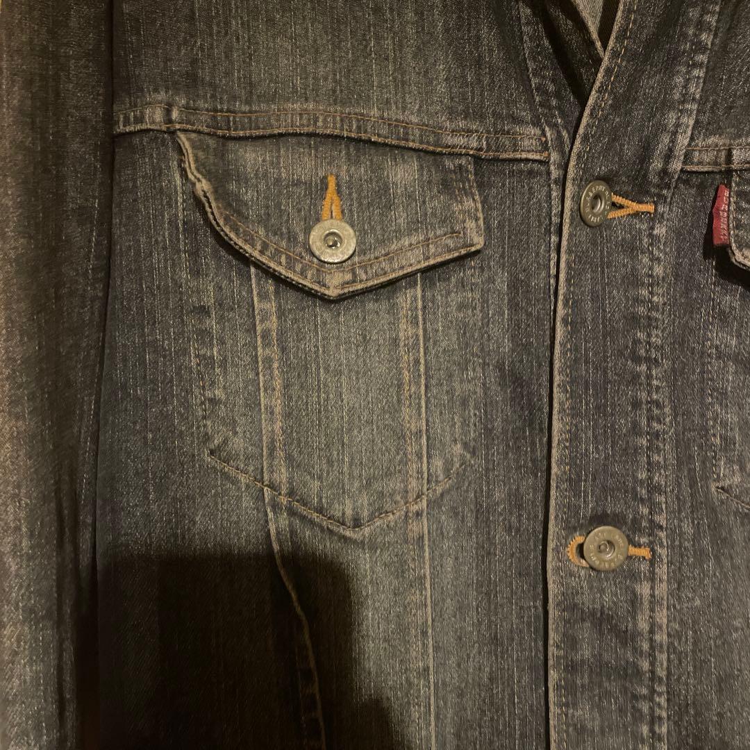ロ*ル様 BURBERRY BLACK LABEL ダークデニムジャケット Mサ