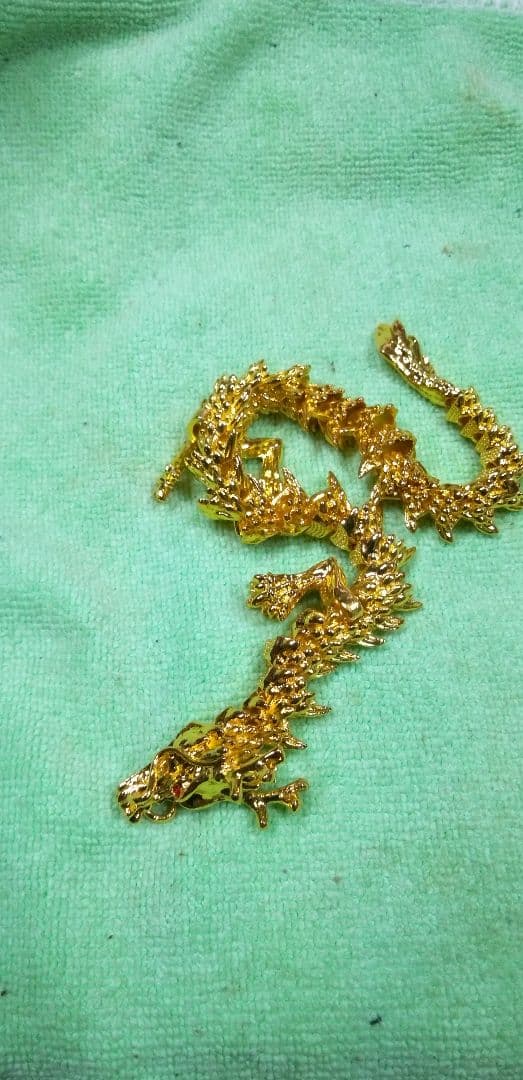 金運、開運、可動式昇り金龍（未使用）