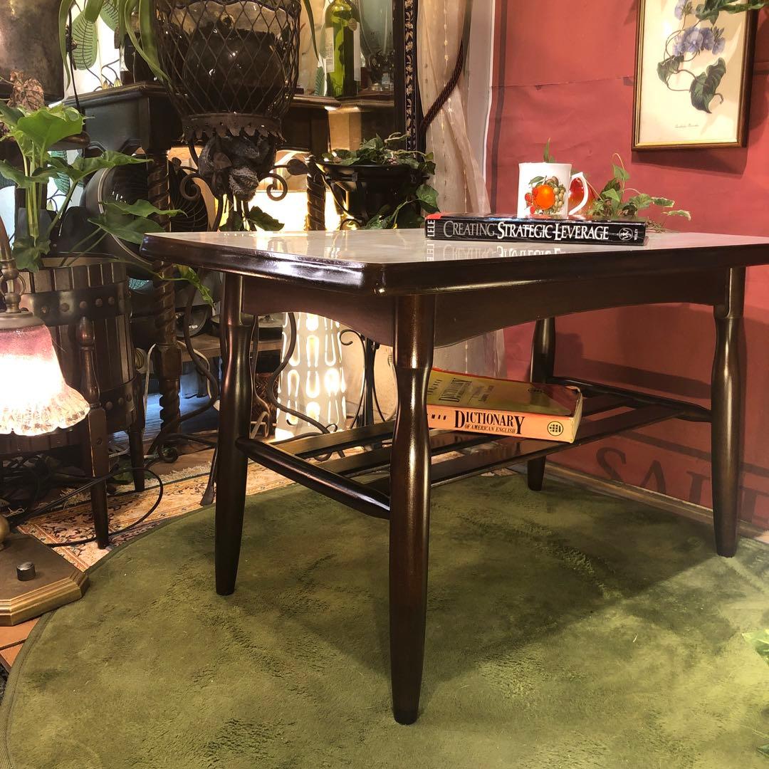 Sale ヴィンテージ 60’s 棚付き　リビングテーブル　コーヒーテーブル