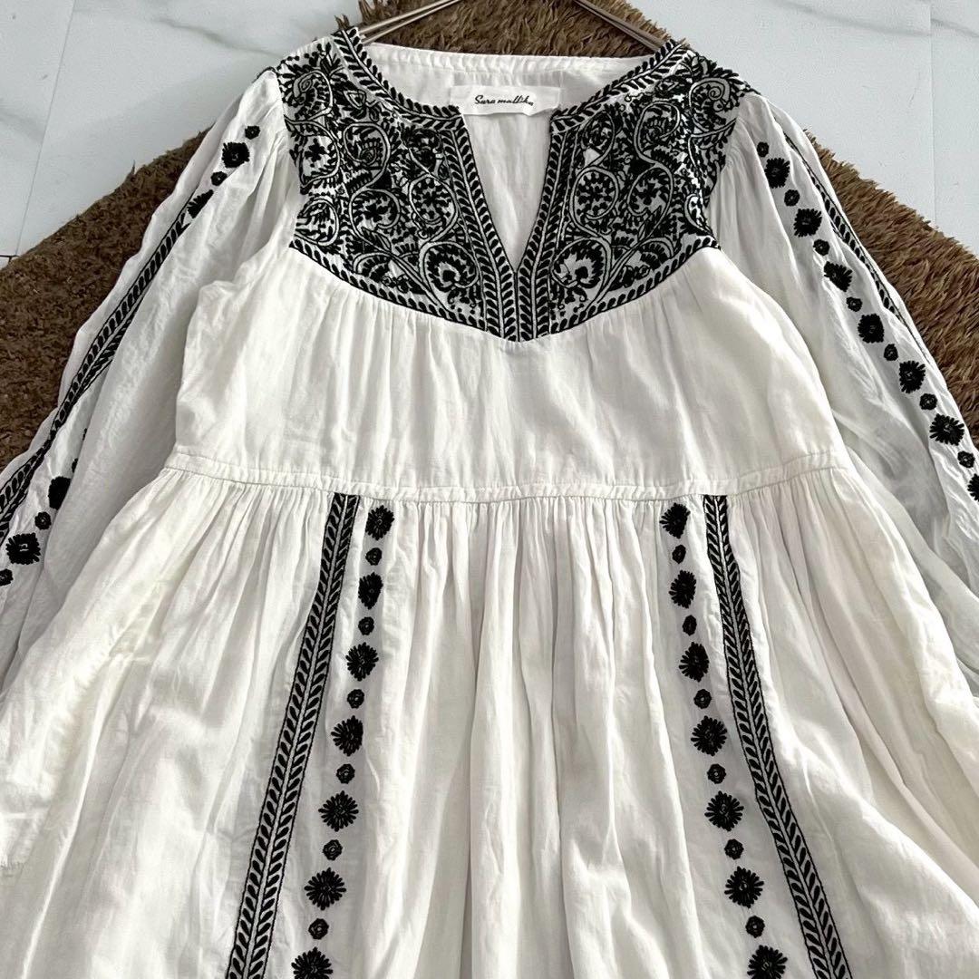 美品✨SARA MALLIKA CIN EMB LONG DRESS ワンピース