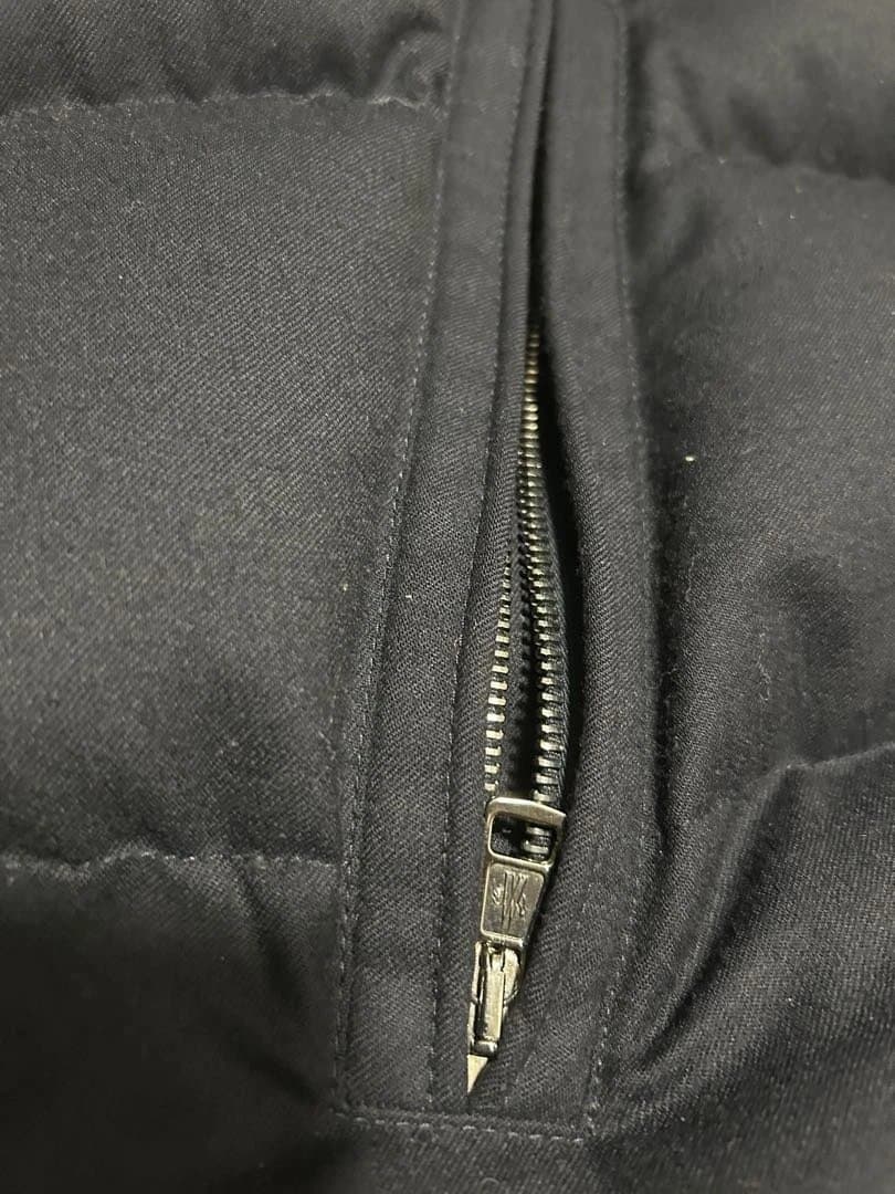 ［価格変更］Moncler ネイビー ダウンベスト生地ウール サイズ4（XL-）