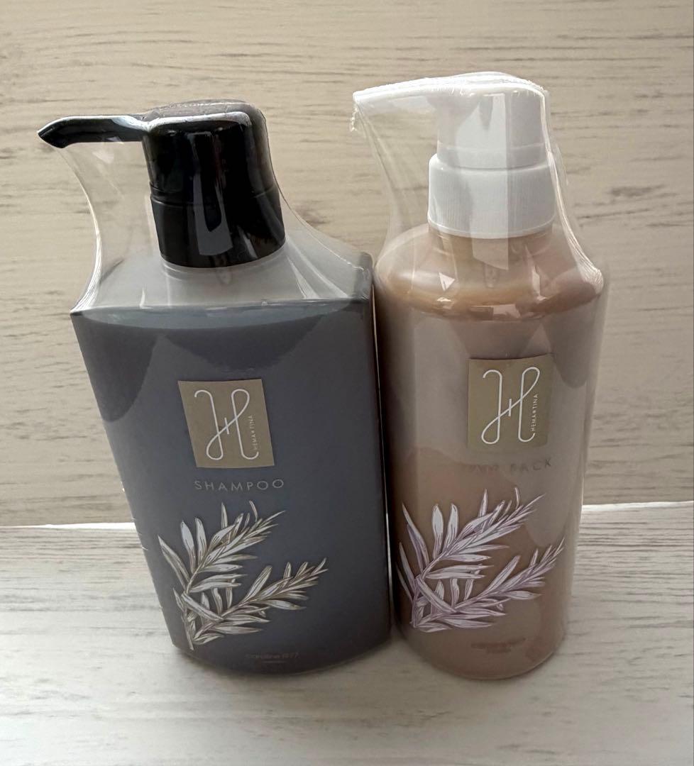 新品★未使用品★限定品キャロリーヌ ヘマチナシャンプー&ヘアパック 大容量セット