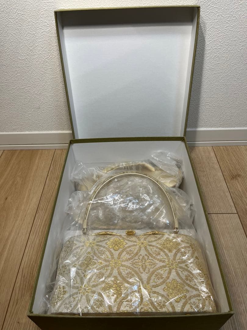 草履とバッグのセット ゴールド フォーマル　婚礼用　着物　小物