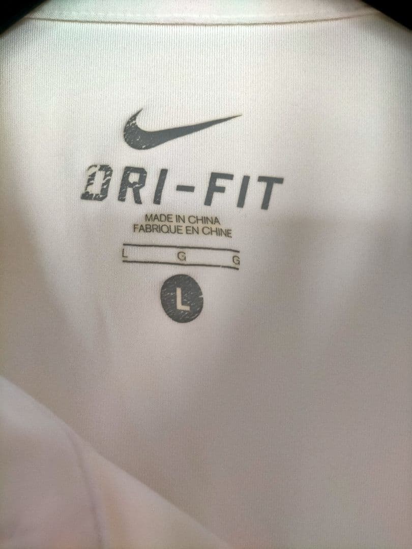 フェデラー　ウインブルドン　Nike DRI-FIT ポロシャツ L ホワイト