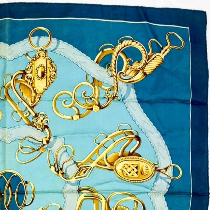 HERMES エルメス カレ90 リフトプロフィール スカーフ タグあり