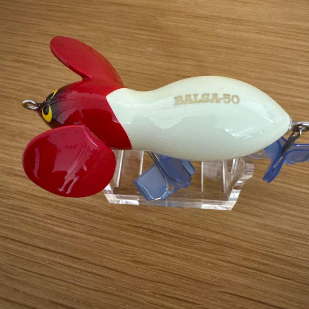 【希少】バルサ50ラージマウスOr 青嶋サイン入り レッドヘッド