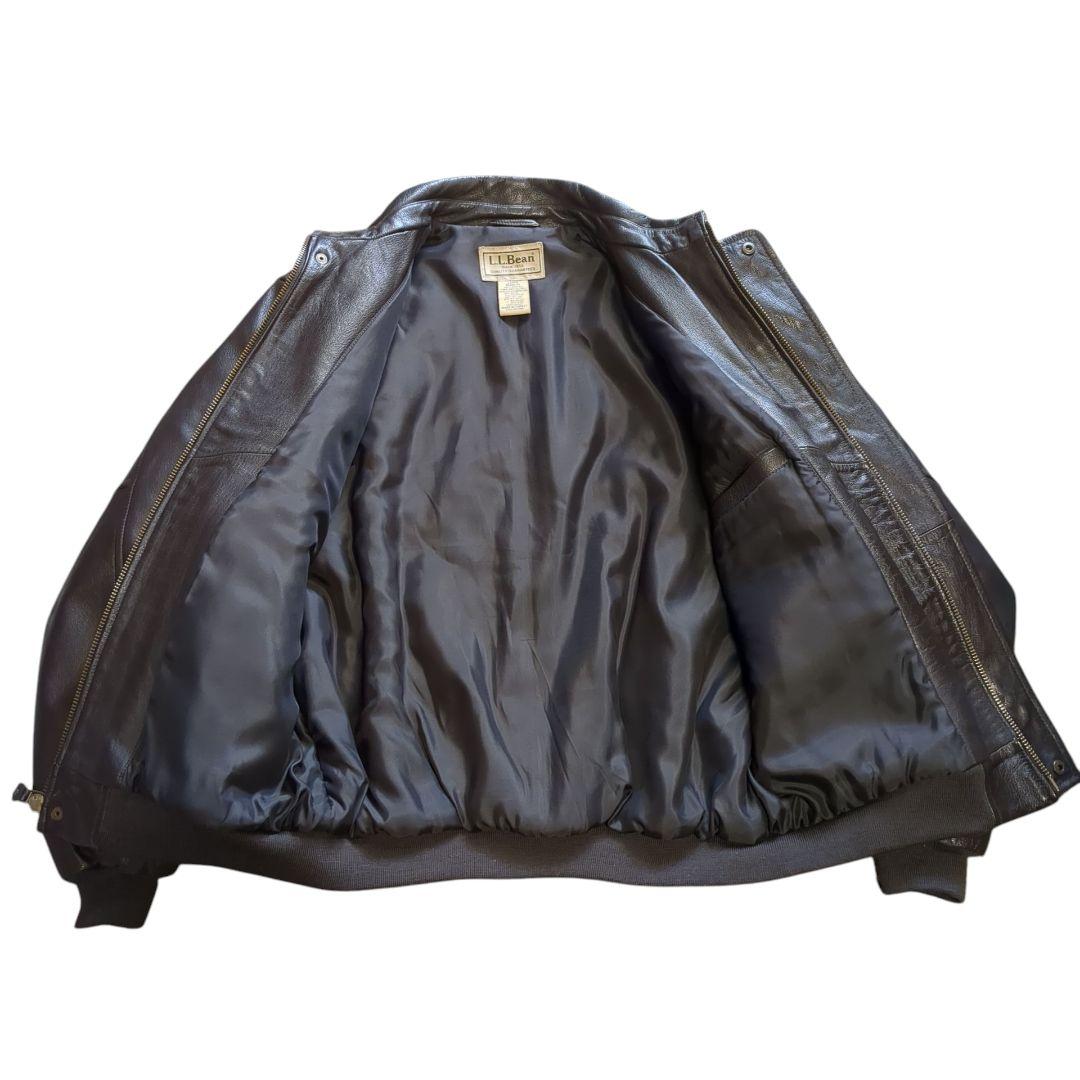 美品 L.L.Bean A-2タイプ レザージャケット Lサイズ