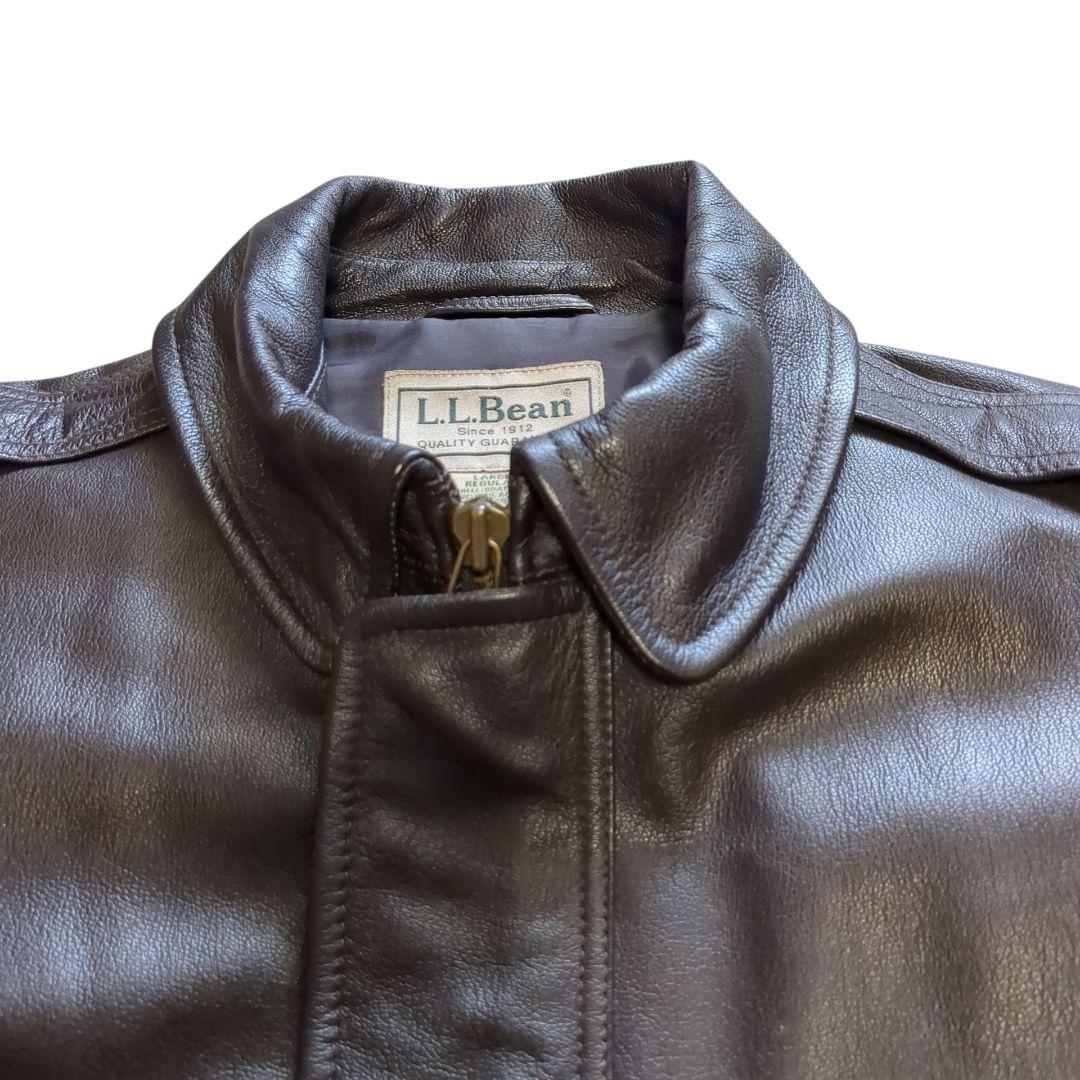 美品 L.L.Bean A-2タイプ レザージャケット Lサイズ