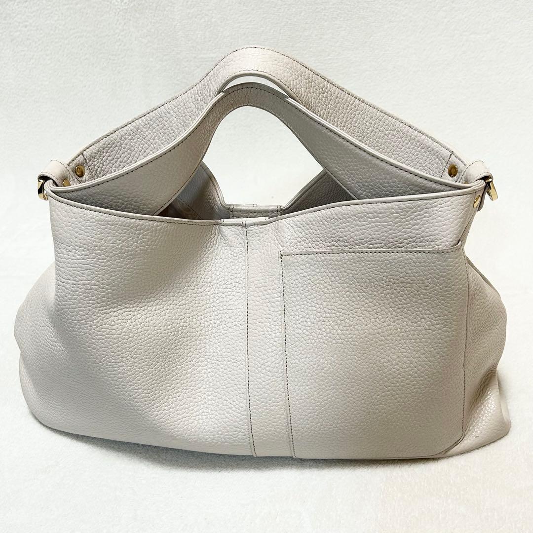 【美品】ATAO アタオ　2wayショルダー　バッグ エルヴィ　オフホワイト