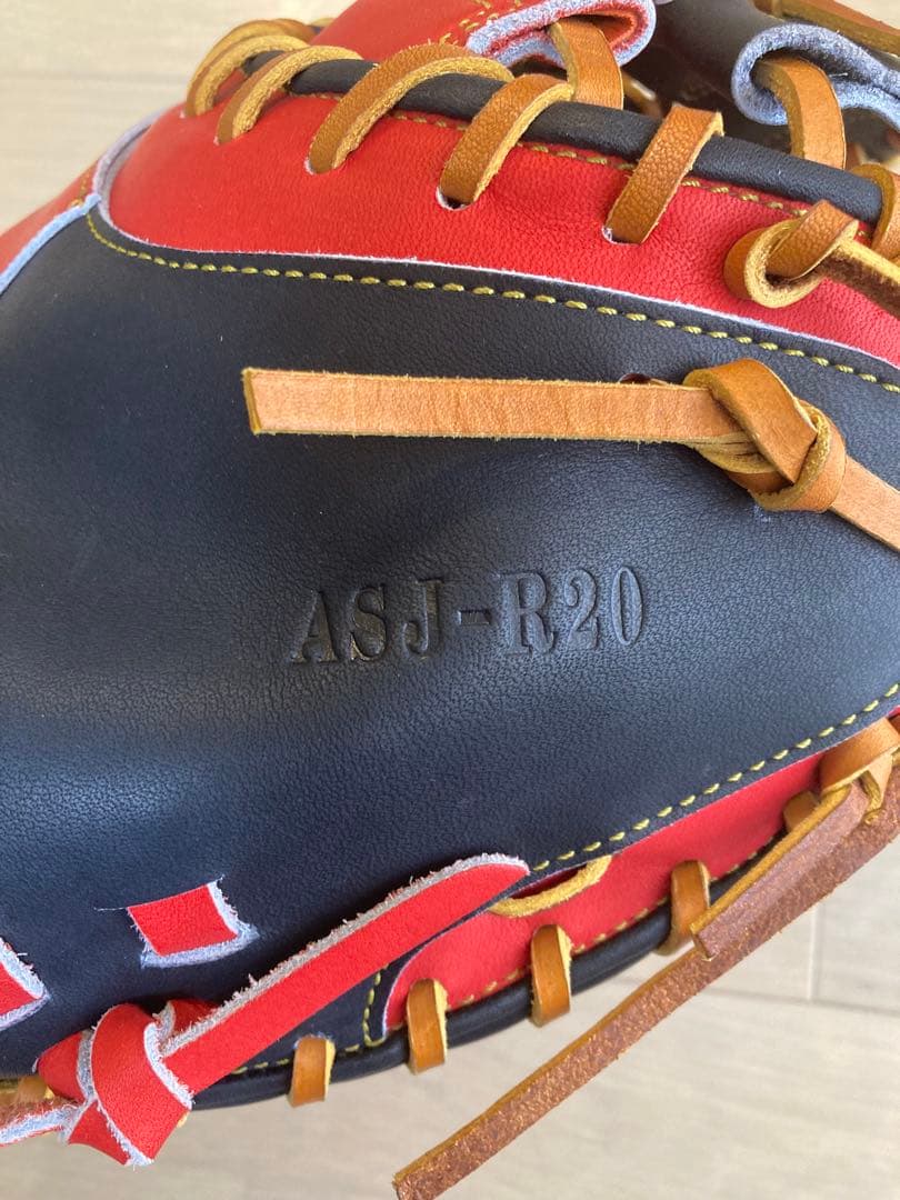 久*彦様 ASJ-R20黒赤　軟式用キャッチャーミット　オールスター