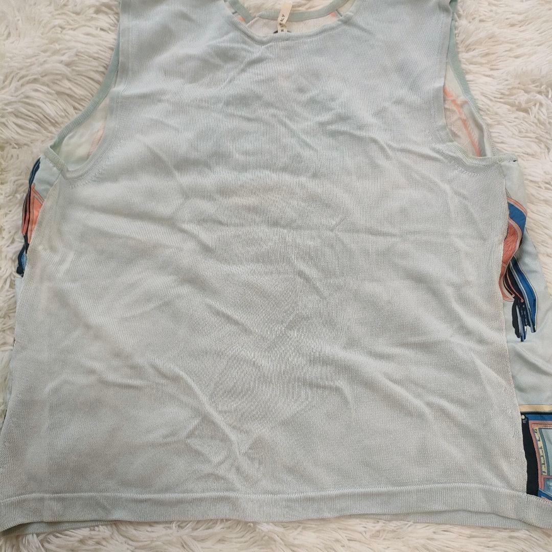 【希少】HERMES エルメス スカーフ柄 シルク100%ベスト マルジェラ期