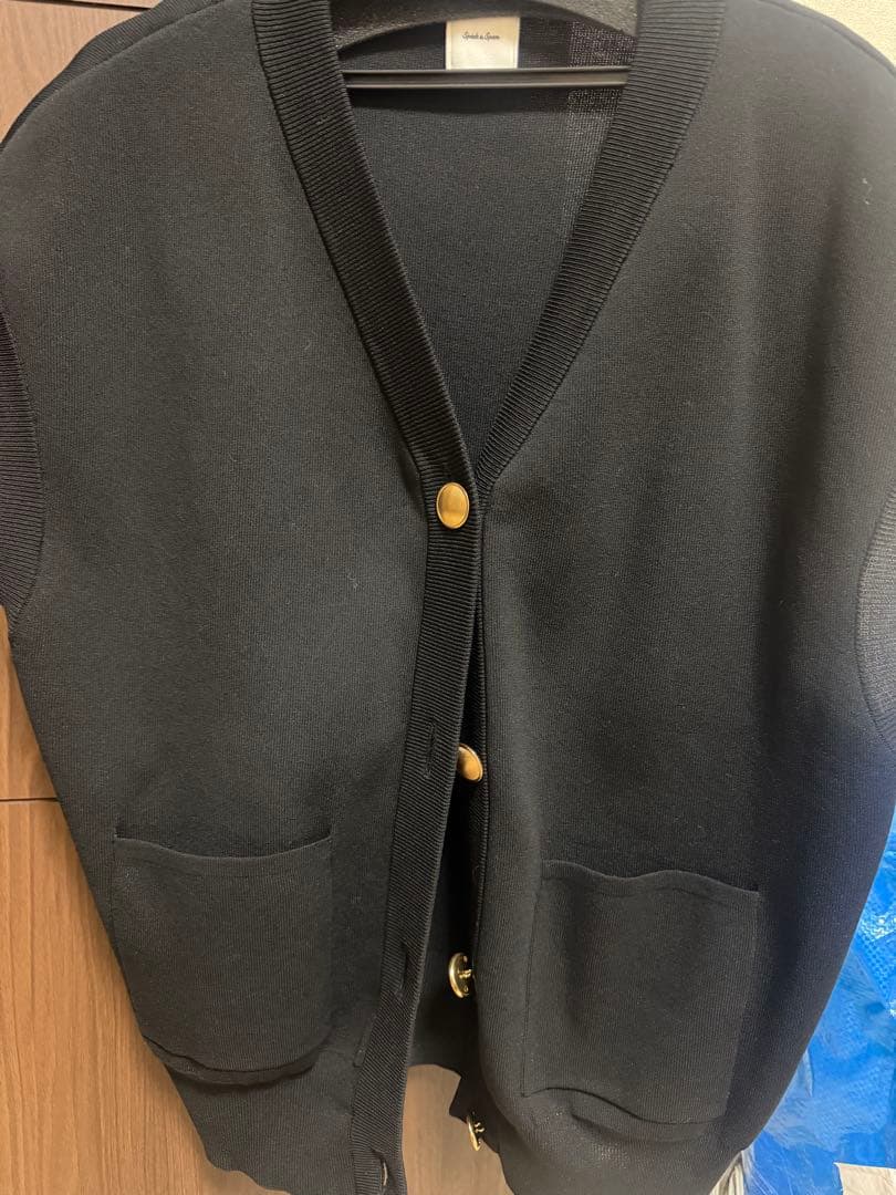 Spick &Span ウォッシャブルVネックニットベスト