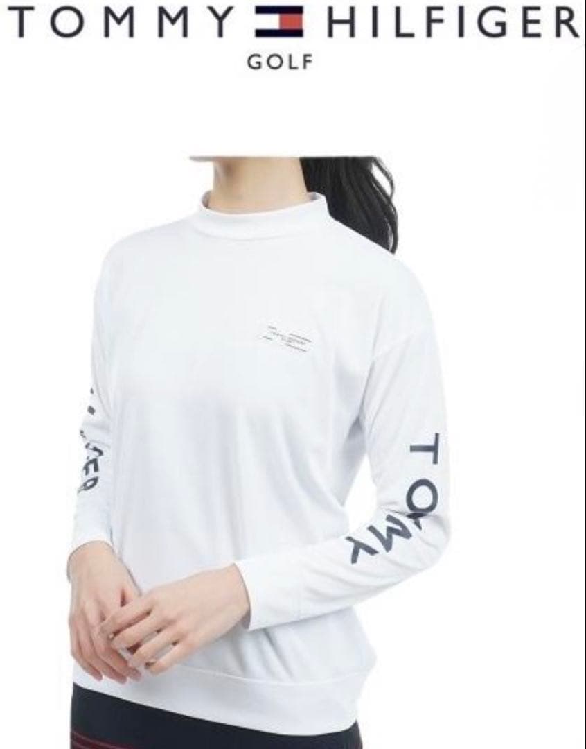 L ☆新品　トミーヒルフィガー ゴルフ ロングスリーブ モックネックシャツ　春夏