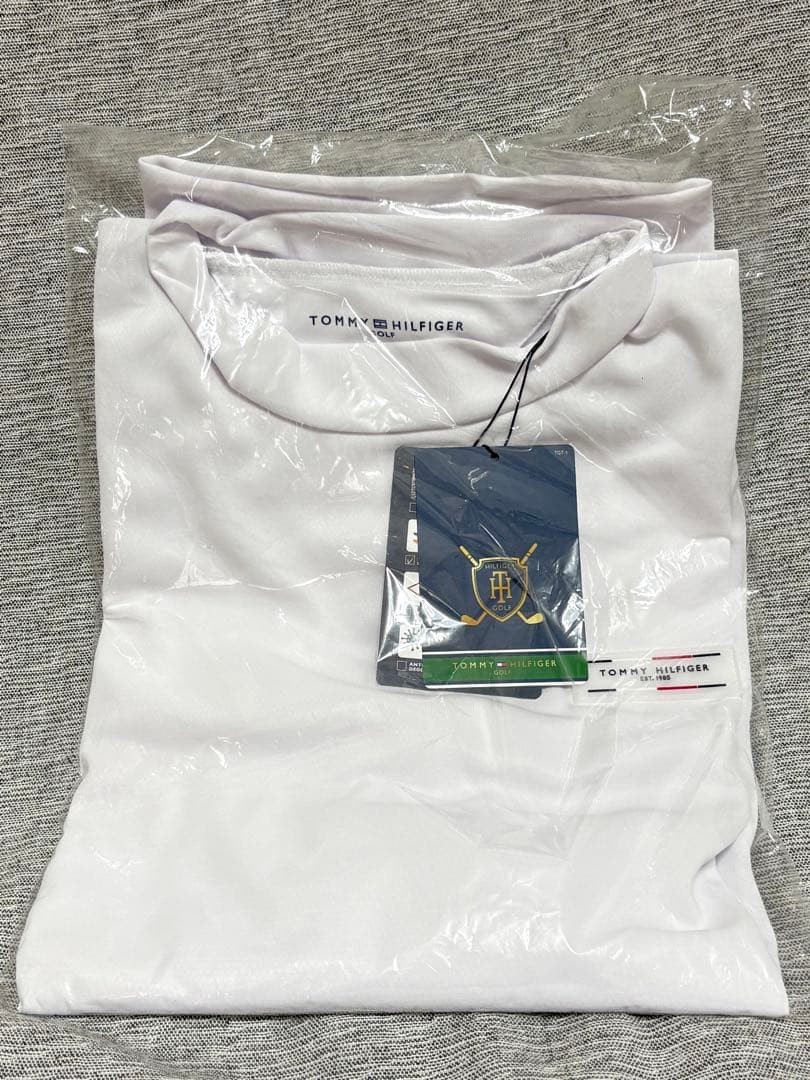 L ☆新品　トミーヒルフィガー ゴルフ ロングスリーブ モックネックシャツ　春夏