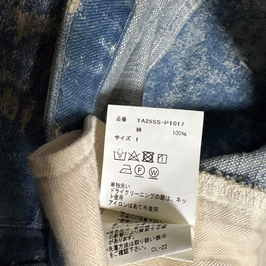 か*ろ様 最終値下　taakk 25ss 加工ワイドストレートデニム