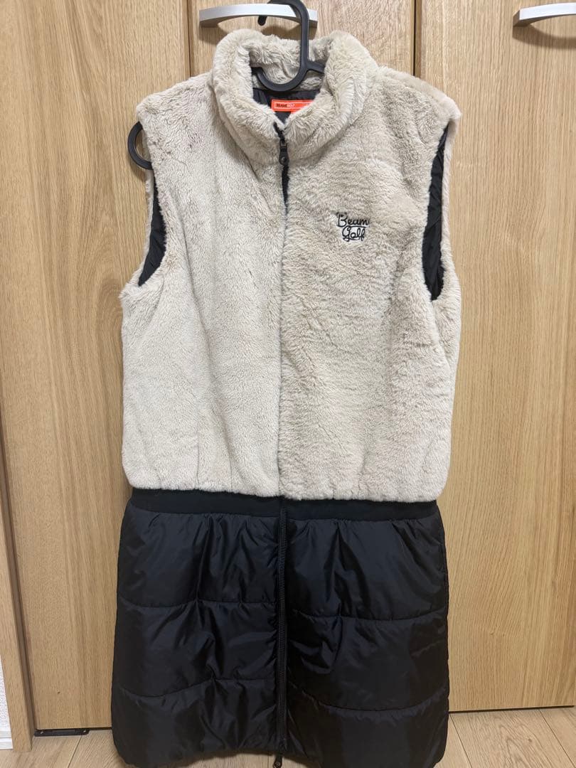 BEAMS GOLF ORANGE LABEL 中綿ボア ドッキング ワンピース