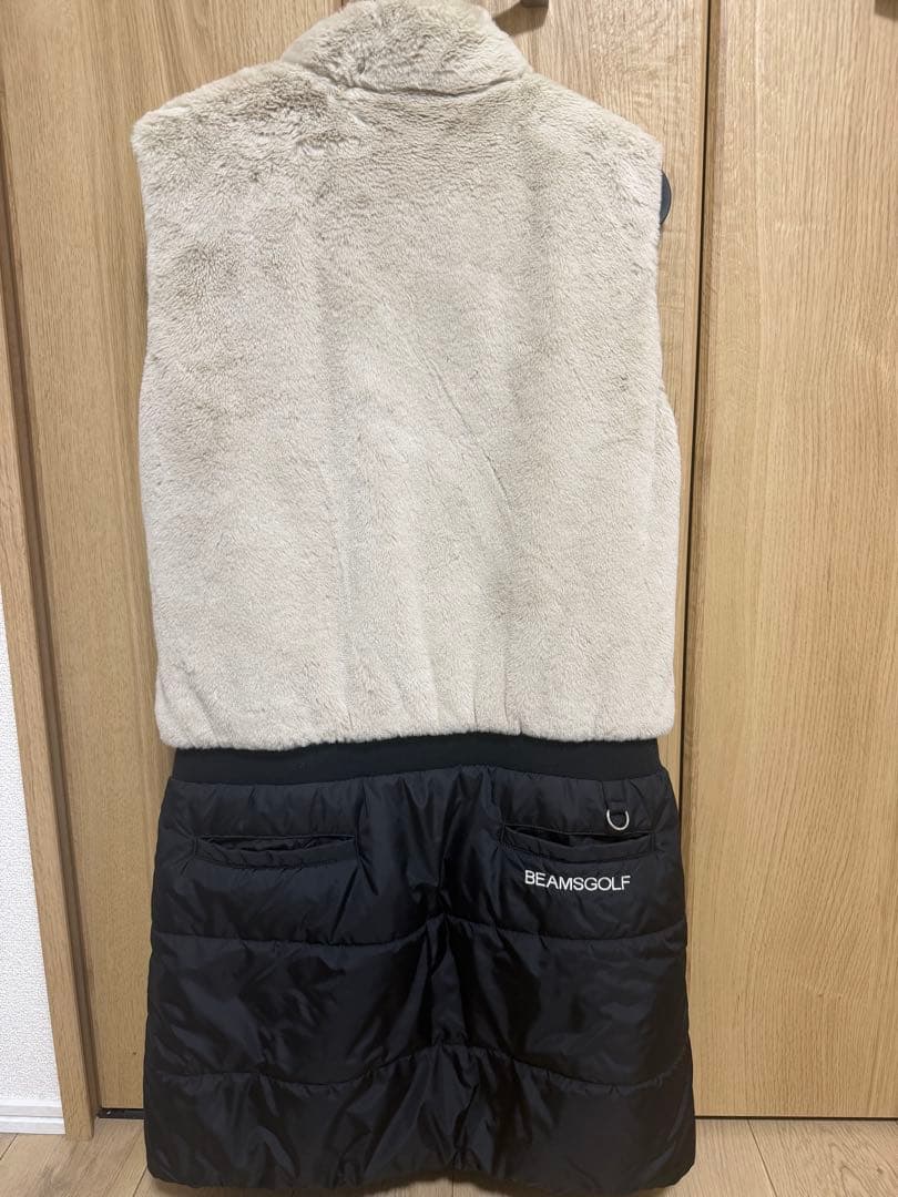 BEAMS GOLF ORANGE LABEL 中綿ボア ドッキング ワンピース