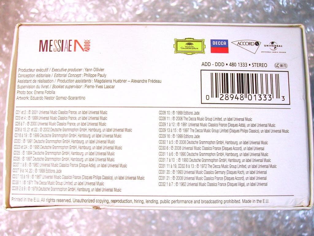 32CD全集BOXオリヴィエ メシアン：コンプリート・エディション超レア限定盤!