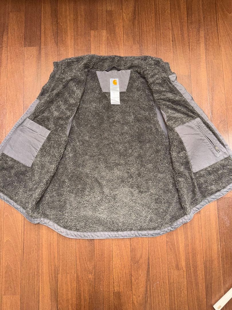 Carhartt カーハート ダックベスト 裏ボア グレー
