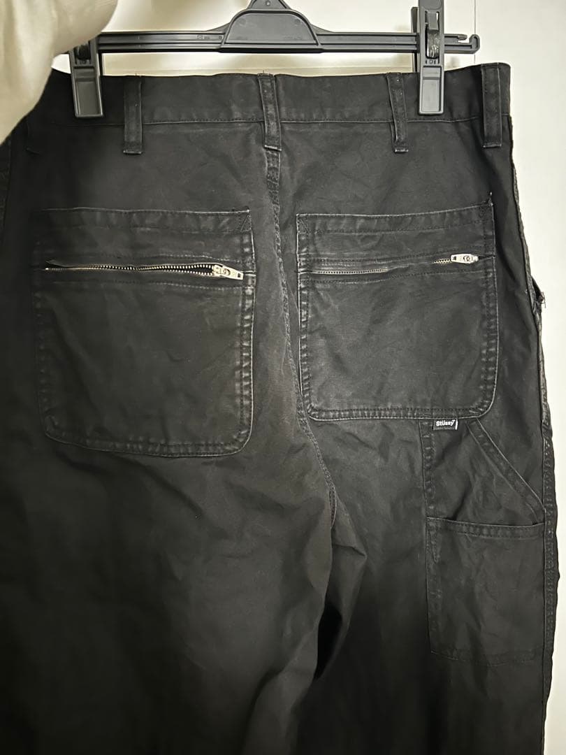 90's〜 Stussy ブラック ペインターパンツ 紺タグ