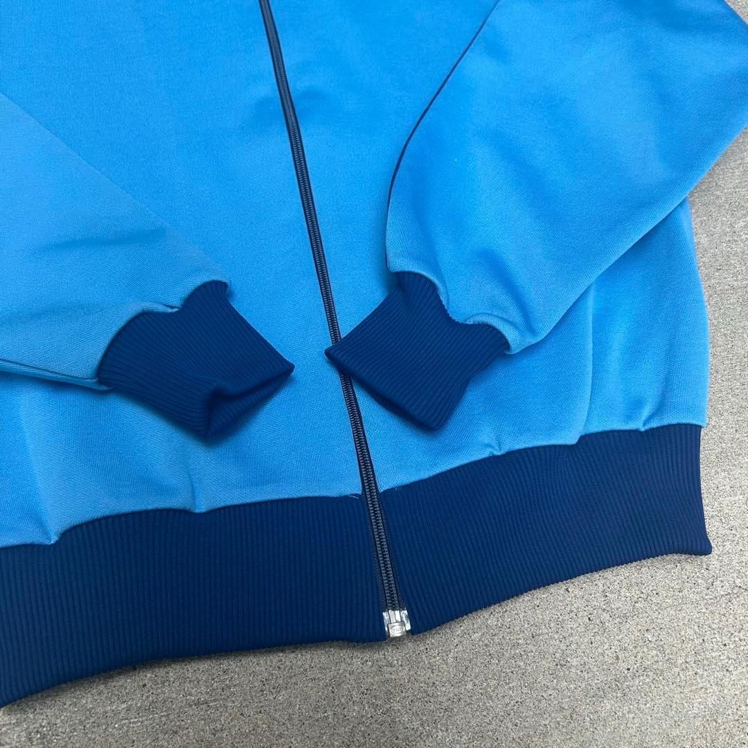 70s Adidas トラックジャケット　デサント製　ブルー　2号
