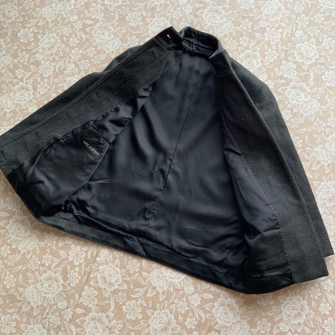 美品　ニールバレット　オーバーサイズ　ウールジャケットコートXSチャコールグレー