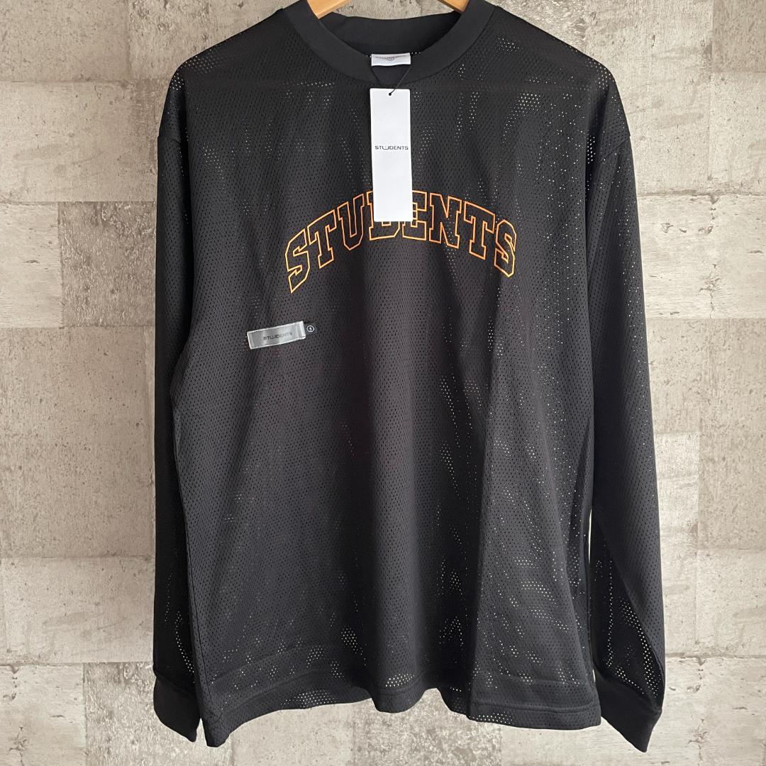 新品 Students Golf メッシュジャージ プリントロンT ブラック M