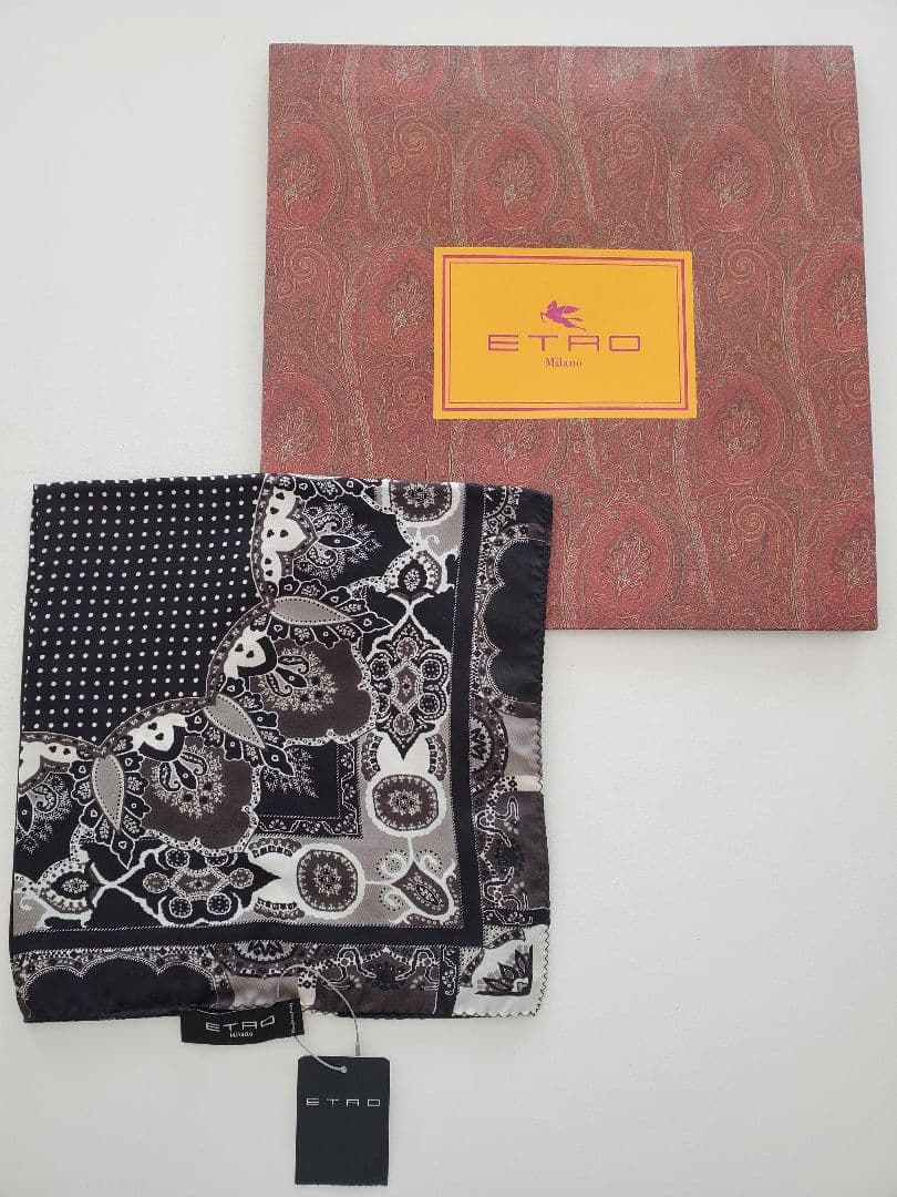 ETRO エトロ◆高級ポケットチーフ 新品美品