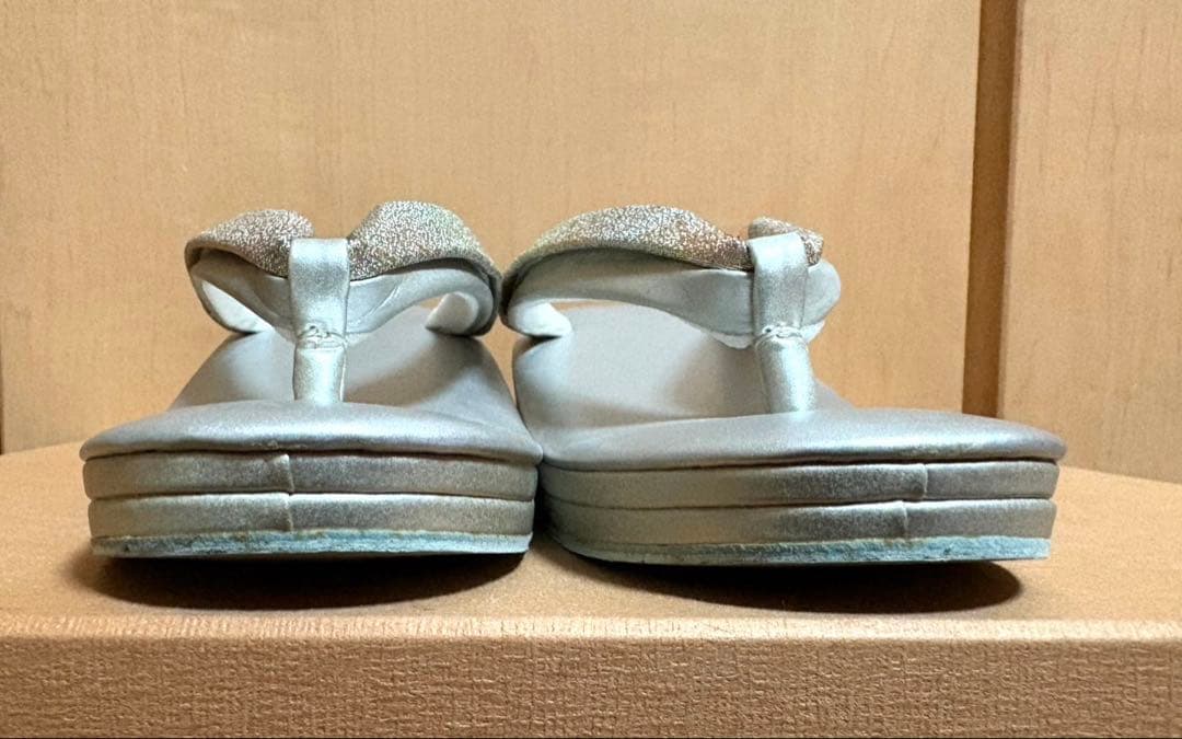 和装バッグ＆草履セット　表裏で異なるバッグデザイン　フリーサイズ