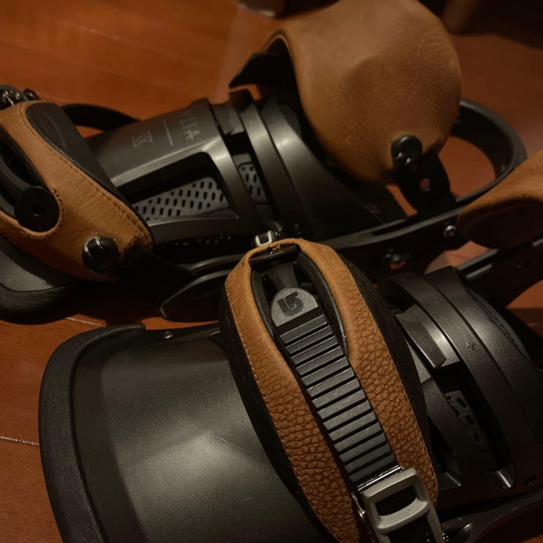 【値下げしました‼︎】バートンブラウンレザー　ビンディング スノーボード用