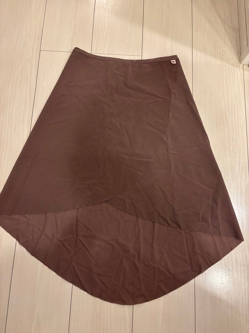 unoa ウノア プルオンノーブルスカート　ロング ヌードココア